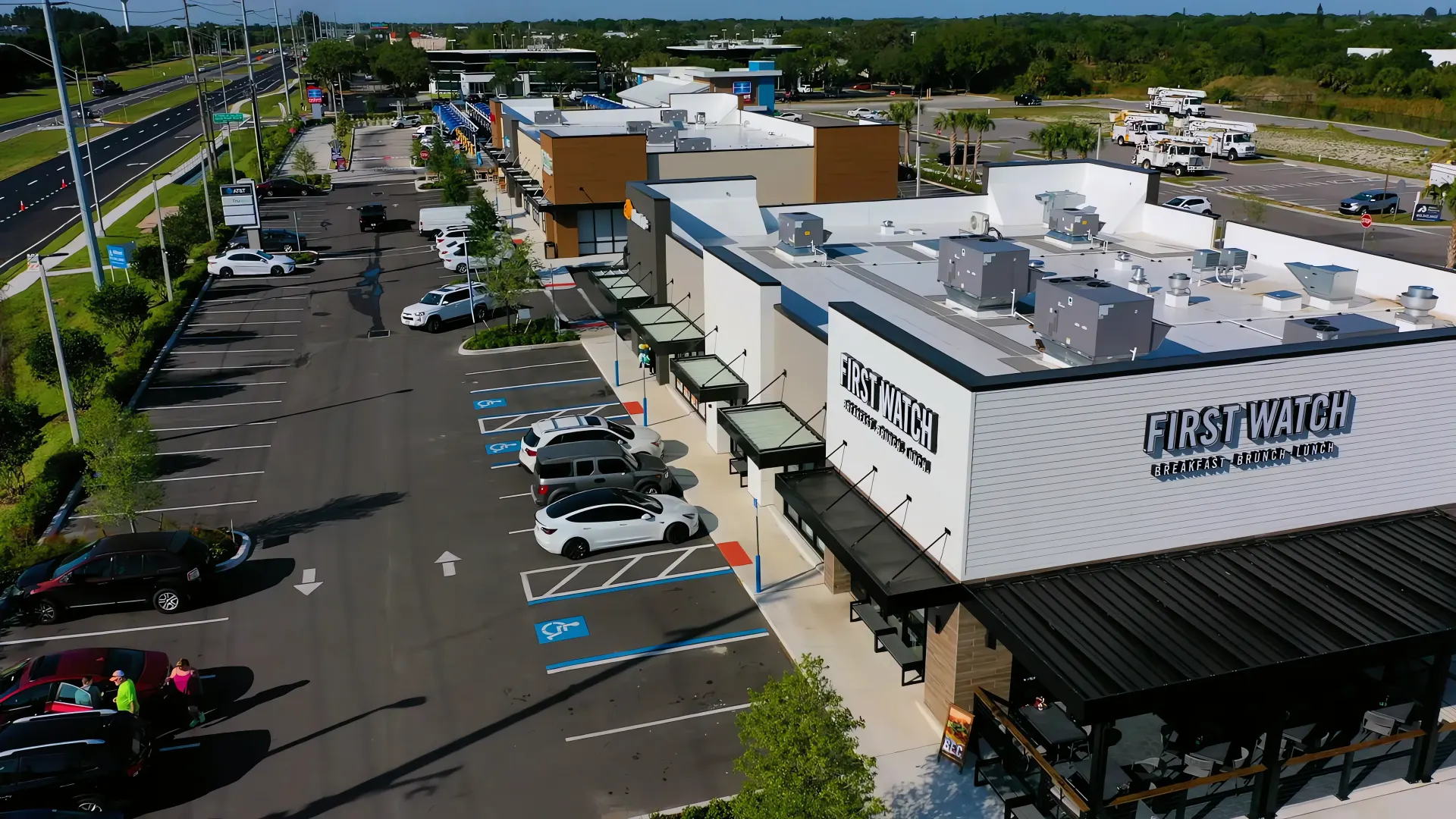 Aerial of The Shoppes at Apollo Beach retail center